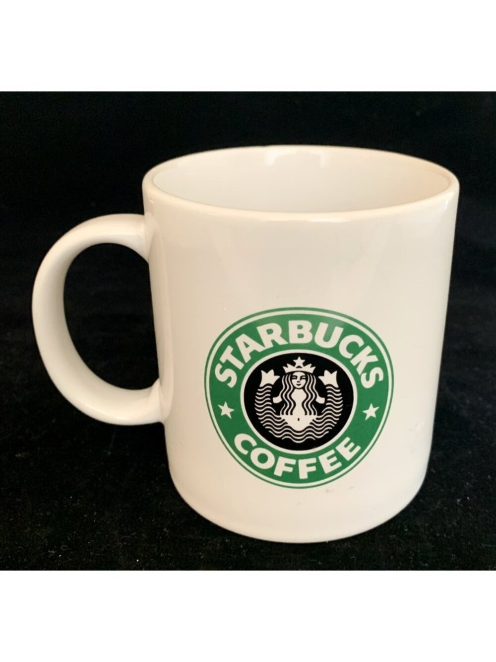Vintage Starbucks Coffee Mug 1992 Full Siren Belly Button Logo Split Tail Cup
